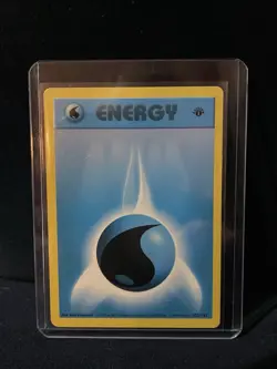 1999 Pokemon Base Set 1st Edition Water Energy 102/102 Near Mint - Image 1