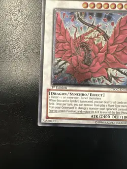 Yugioh Double Pink Black Rose Dragon CSOC-EN039 Ultimate Rare 1st Edition LP - Image 4