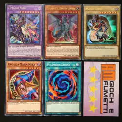 LOTTO 5 CARTE MAGO NERO in italiano YUGIOH rarita MISTE yu-gi-oh! AFFARE - Image 1