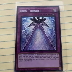 Iron Thunder PHNI-EN080 1st Edition Secret Rare NM Yugioh - Image 1
