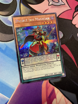 Double Iris Magician CR02-AE021 PRISMATIC SECRET RARE YUGIOH NM Asian-English - Image 1
