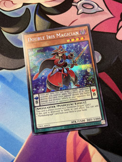 Double Iris Magician CR02-AE021 PRISMATIC SECRET RARE YUGIOH NM Asian-English - Image 2
