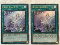 Yugioh! Rikka Glamour MAZE ENO62 - Rare - 1st Edition Near Mint SET OF 2 Lot - Image 1
