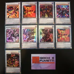 LOTTO 9 CARTE ARCIDEMONE DRAGO ROSSO in italiano YUGIOH rarita MISTE yu-gi-oh! - Image 1