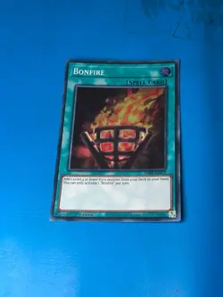 YUGIOH Super Rare Bonfire RA03-EN073 1st Edition - Image 1