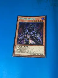 YUGIOH Secret Rare Bystial Saronir MP23-EN158 1st Edition - Image 1