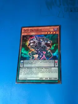 YUGIOH Super Rare D/D Orthros SDPD-EN004 1st Edition - Image 1