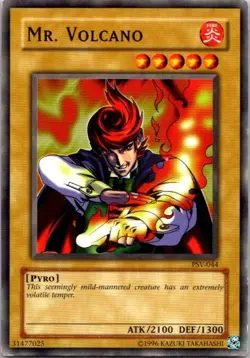 Mr. Volcano PSV-044 Yu-Gi-Oh! Card Heavy Play Unlimited - Image 1