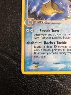 B6 Blastoise 1/17 Pop Series 3 Holo 2006 Pokemon Card TCG Swirl - Image 5
