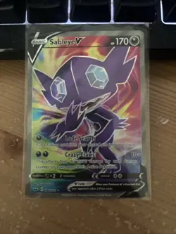 Pokemon TCG Sableye v Sword & Shield Holo Full Art Ultra Rare Card 194/202 - Image 1