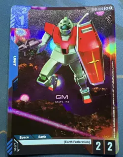 Gundam Card Game GM (RGM-79) Alt Art Promo-ST01-005 C+ Heroic Beginnings Eng NM - Image 1