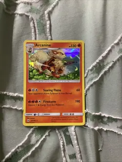 Arcanine 22/149 Sun & Moon Base Set Reverse Holo Rare Pokemon TCG Card [ENG] - Image 1