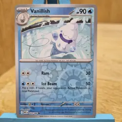 Vanillish Reverse Holo 28/86 White Flare S & V Pokemon Card TCG - Image 1