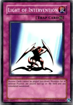 Light Of Intervention PSV-031 Yu-Gi-Oh! Card Heavy Play Unlimited - Image 1