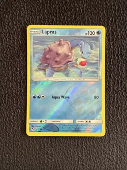 Lapras 17/68 Hidden Fates 2019 Reverse Holo Rare Pokemon TCG Card - Image 1