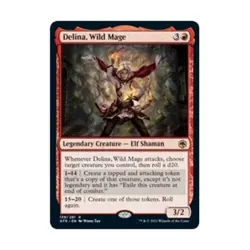 WOTC MtG AFR Delina, Wild Mage (R) (Foil) EX - Image 1