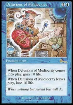 Delusions of Mediocrity - Medium Play MTG Urza's Legacy - Image 1