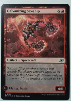 Galvanizing Sawship *Uncommon* Magic MtG x1 Edge of Eternities - Image 1