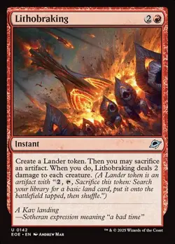 1x Lithobraking NM Eng MTG - Edge of Eternities - Image 1