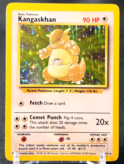 Kangaskhan 5/64 Jungle NO SYMBOL Error Holo Rare Pokemon Card - Image 1