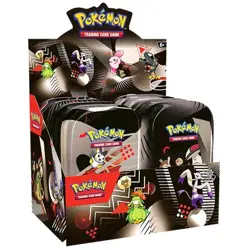 Pokemon Black Bolt & White Flare Unova Mini Tin X8 Sealed Display Case In Hand - Image 1