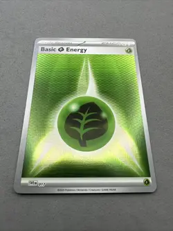 Pokemon TCG * SV Black Bolt *BASIC ENERGY HOLO SVE 017 Grass * FRESH PK - Image 2