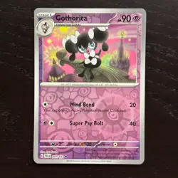 Gothorita 091/193 Pokemon Paldea Evolved SV02 Reverse Holo Uncommon Card NM - Image 1
