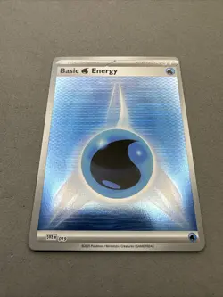 Pokemon TCG * SV Black Bolt *BASIC ENERGY HOLO SVE 019 Water * FRESH PK - Image 2