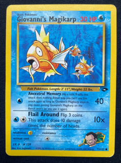 Pokemon TCG Giovanni's Magikarp Gym Challenge 73/132 Regular LP/MP - Image 1
