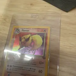 Flareon 3/64 1st Edition Holo Rare - Pokemon Jungle MP Card - Image 2