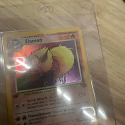 Flareon 3/64 1st Edition Holo Rare - Pokemon Jungle MP Card - Image 4
