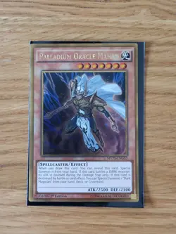 MVP1-ENG53 Palladium Oracle Mahad Gold Rare 1st Edition NM Yugioh Card - Image 1