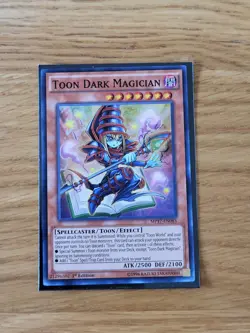 Yugioh-Toon Dark Magician-Super Rare-1st Edition-MP17 EN083 (NM) - Image 1