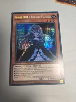 YUGIOH TCG GHOST BELLE HAUNTED MANSION RA01-EN011 SECRET 1ST EDITION - Image 2