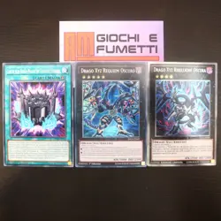 LOTTO 3 CARTE DRAGO XYZ REQUIEM OSCURO in italiano YUGIOH rarita MISTE yu-gi-oh! - Image 1