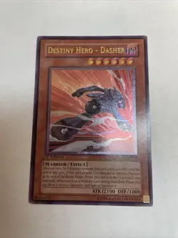 YUGIOH DESTINY HERO DASHER ULTIMATE RARE 1ST EDITION NM POTD-EN017 Euro - Image 1