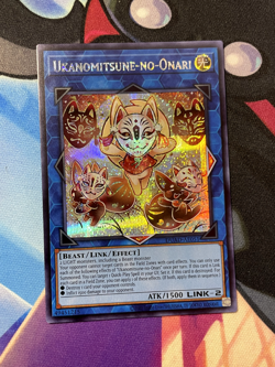 Ukanomitsune-no-Onari PRISMATIC SECRET RARE DUAD-AE051 YUGIOH NM Asian-English - Image 1