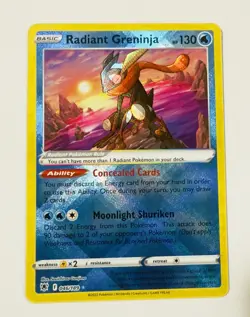 Radiant Greninja 046/189 Swsh10: Astral Radiance Holo Tcg LP Collectible Card - Image 1