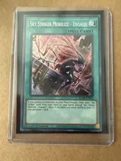 Yugioh Sky Striker Mobilize - Engage! BLMR-EN091 Secret Rare Alt Art 1st Ed NM - Image 1