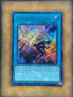 Yugioh Sky Striker Mobilize - Engage! BLMR-EN091 Secret Rare Alt Art 1st Ed NM - Image 1