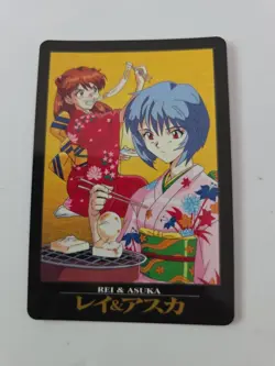 Rey Asuka No.101 NEON GENESIS EVANGELION Card SEGA BANDAI 1997 - Image 1