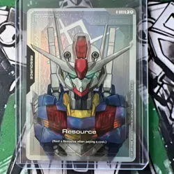 GUNDAM TCG CARD GAME - GD01 / R-009 C+ GUNDAM AERIAL - RESOURCE - FOIL - Image 1