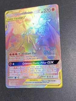 Charizard & Braixen GX Holo Pokemon Card 251/236 Secret Sm-Cosmic Eclipse - NM! - Image 3