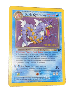 Dark Gyarados PreRelease 8/82 Promo Holo Team Rocket Pokemon Card Near Mint NM - Image 1