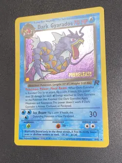 Dark Gyarados PreRelease 8/82 Promo Holo Team Rocket Pokemon Card Near Mint NM - Image 3