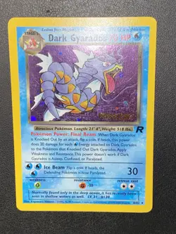 Dark Gyarados PreRelease 8/82 Promo Holo Team Rocket Pokemon Card Near Mint NM - Image 4