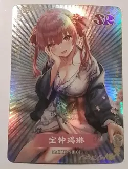 Goddess Story Flower Girl 3 Waifu Holo SR Card 01 - Hololive Houshou Marine - Image 1