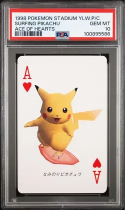 PSA 10 Surfing Pikachu 1998 Japanese Promo Card - Only 12 Graded PSA 10 Worldwid - Image 1
