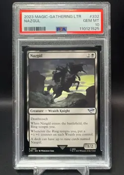 PSA 10 - Nazgul - LOTR Lord of the Rings - Tales From Middle Earth - MTG #332 - Image 1