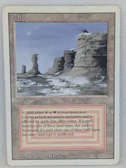 Plateau Revised MTG Magic the Gathering Reserved List Dual Lands EDH vintage MP - Image 1